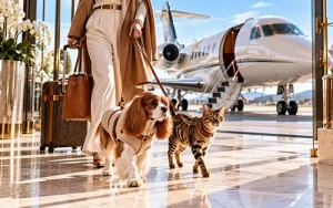 flying private with pets